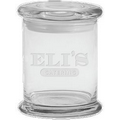 12.25 Oz. Flair Apothecary Jar with Flat Lid - Etched